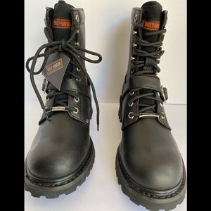 HARLEY DAVIDSON LEATHER BOOTS.